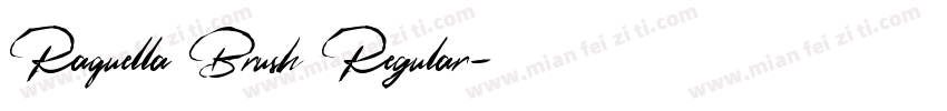Raquella Brush Regular字体转换